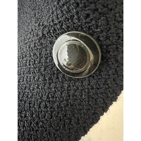 St. John Collection Knit Blazer Jacket Size 12 Black Four Button Career Office - Picture 8 of 12